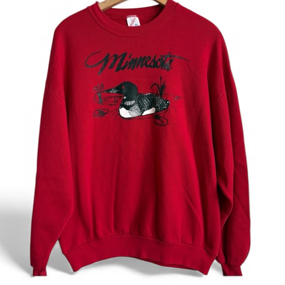 Vintage Jerzees Minnesota Loon Sweatshirt XL